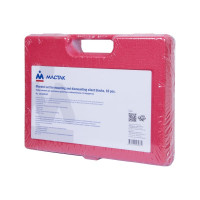 Набор оправок для монтажа и демонтажа сайлентблоков, кейс, 10шт МАСТАК 110-20010C