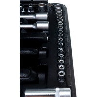 Набор головок и приспособлений FORCE 108 предметов 1/2, 1/4 6 гранные головки 41082R-5