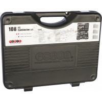 Набор головок и приспособлений FORCE 108 предметов 1/2, 1/4 6 гранные головки 41082R-5