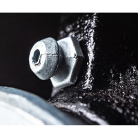 Колесо большегрузное обрезиненное поворотное Longway SCd 42 Поворотная колесная опора б/г черн. рез. (10)