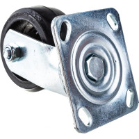 Колесо большегрузное обрезиненное поворотное Longway SCd 42 Поворотная колесная опора б/г черн. рез. (10)