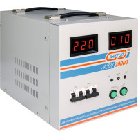 Стабилизатор напряжения Энергия АСН-20000, с цифровым дисплеем, однофазный, Е0101-0095