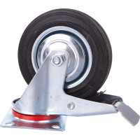 Колесо промышленное поворотное с тормозом Longway SCB63