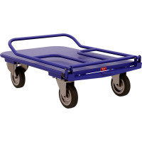 Платформенная тележка со складной ручкой RUSKLAD ТПСР 1 М П, система складывания ручки - педаль, 500x800 мм, d125 мм ТПСР 1 М П 125