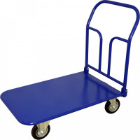 Платформенная тележка со складной ручкой RUSKLAD ТПСР 2 М П, система складывания ручки - педаль, 600x900 мм, d125 мм ТПСР 2 М П 125