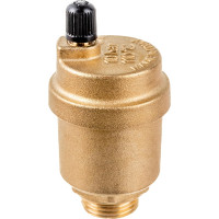 Автоматический воздухоотводчик с нижним подключением и верхним выпуском HP 1/2 латунь Uni-Fitt 230G2000