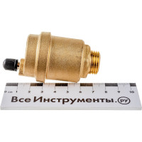 Автоматический воздухоотводчик с нижним подключением и верхним выпуском HP 1/2 латунь Uni-Fitt 230G2000