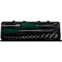 Комплект 6-гранных головок Hans 16 предметов 4619M