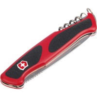 Нож Victorinox RangerGrip 55 130 мм, 12 функций, красный 0.9563.C