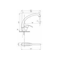 Смеситель для кухни Tsarsberg тип См-МОЦБА TSB-753-1202