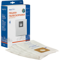 Мешок-пылесборник синтетический для пылесосов ELENBERG (4 шт.) EURO CLEAN, многослойные, повышенной фильтрации, E-26/4