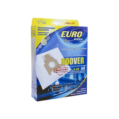 Мешок-пылесборник синтетический для пылесосов HOOVER (4 шт.) EURO CLEAN E-28/4