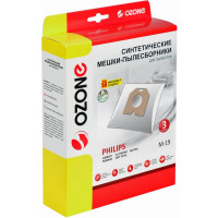 Мешки-пылесборники синтетические для пылесосов PHILIPS (3 шт.) OZONE M-19