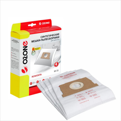 Мешки-пылесборники синтетические для пылесосов ROWENTA (4 шт.) OZONE M-31 