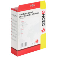 Мешки-пылесборники синтетические для пылесосов ROWENTA (5 шт.) OZONE M-12