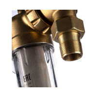 Фильтр 3/4, для холодной воды, с поворотным механизмом, манометром, d60 Гейзер Бастион 7508095233 32678