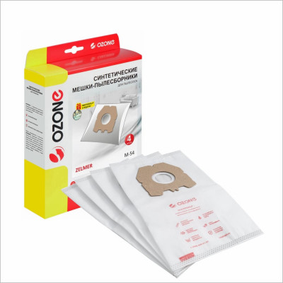 Мешки-пылесборники синтетические для пылесоса ZELMER (4 шт.) OZONE M-54