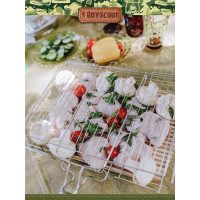 Универсальная большая решетка-гриль BOYSCOUT + веер 61304