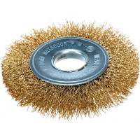 Щетка плоская (100х22.2 мм; латунированная волнистая 0.35 мм) для УШМ Elitech 1820.074600