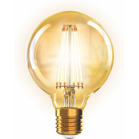 Светодиодная лампочка ФОТОН филаментная LED FL G95 6Вт E27 2200K, теплый свет, 22627