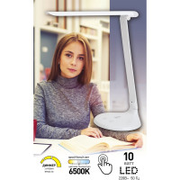 Настольный светильник ЭРА NLED-482-10W-W белый Б0041086