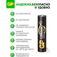 Литиевые батарейки GP 24LF AAA - 2 шт. в блистере. 24LF-2CR2 15924660