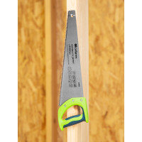 Ножовка по дереву СИБРТЕХ Зубец 400 мм, 7-8 TPI, зуб 2D, калёный зуб, 2-х компонентная рукоятка 23802