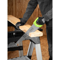 Ножовка по дереву СИБРТЕХ Зубец 400 мм, 7-8 TPI, зуб 2D, калёный зуб, 2-х компонентная рукоятка 23802