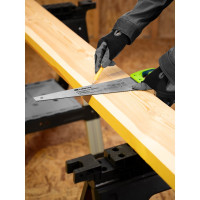 Ножовка по дереву СИБРТЕХ Зубец 400 мм, 7-8 TPI, зуб 2D, калёный зуб, 2-х компонентная рукоятка 23802