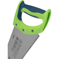 Ножовка по дереву СИБРТЕХ Зубец 400 мм, 7-8 TPI, зуб 2D, калёный зуб, 2-х компонентная рукоятка 23802