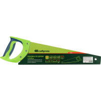 Ножовка по дереву СИБРТЕХ Зубец 400 мм, 7-8 TPI, зуб 2D, калёный зуб, 2-х компонентная рукоятка 23802