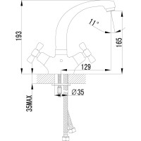Смеситель для раковины Lemark Benefit LM2507C