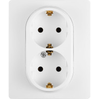 Накладка Legrand на стык профиля на защелках для односекционных кабель-каналов DLP 50х105 белый 010696