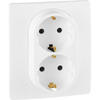 Накладка Legrand на стык профиля на защелках для односекционных кабель-каналов DLP 50х105 белый 010696