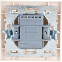 Проходной выключатель EKF Минск СП 2-клавишный, 10А, бежевый ERV10-026-20