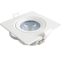 Светодиодный светильник ЭРА KL LED 21A-5 4K WH квадратный поворотн. LED SMD 5W 4000K, белый Б0037035