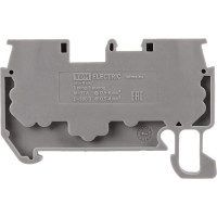 Безвинтовой клеммный зажим TDM ELECTRIC ЗКБ быстрого зажима, 4 кв. мм, 32А, серый (Ph-C PT 4) SQ0822-0166