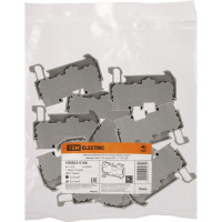 Безвинтовой клеммный зажим TDM ELECTRIC ЗКБ быстрого зажима, 4 кв. мм, 32А, серый (Ph-C PT 4) SQ0822-0166