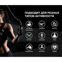 Скакалка для фитнеса FORTIUS 3 м, фиолетовая, F210401-3TP