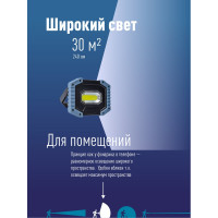 Аккумуляторный фонарь светильник КОСМОС Рабочая серия 5Вт COB, съемный Li-ion 18650 2x1200mAh, Powerbank, USВ KOS701Lit