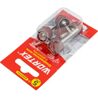 Шлифлента и держатель WORTEX для гравера 5 шт, Р60, диаметр 13 мм, ширина ленты 15 мм ETDB3215018