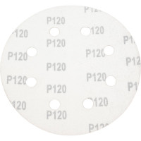 Шлифлист круглый самосцепляющийся 180 мм, Р120, 5 шт WORTEX WSD318120W504