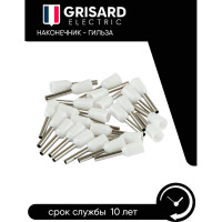 Наконечник-гильза Grisard Electric Е 0,75-08 0,75мм2 с изолированным фланцем оранжевый (100шт) GE (E7508) GRE-014-0030