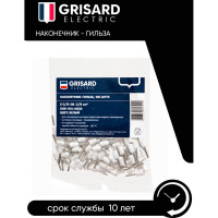Наконечник-гильза Grisard Electric Е 0,75-08 0,75мм2 с изолированным фланцем оранжевый (100шт) GE (E7508) GRE-014-0030