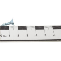 Универсальный саморез КВАДРА 4.5x16, белый, потайная голова, цинк, 20 шт. 453016020812