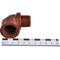 Угольник ПП AV Engineering 3/4" с внутренней-наружной резьбой, коричневый AVE159019