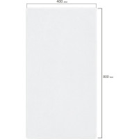 Салфетка из микрофибры LAIMA WHITE ULTRA DENSE OVERCLOCK супер плотная, 40x80 см, белая HOME 608227
