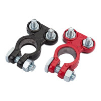 Клеммы АКБ в комплекте StartVOLT свинец, прижимная планка до 50 мм SBT 007