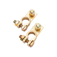 Клеммы АКБ в комплекте StartVOLT латунь, винт и гайка 8мм SBT 003