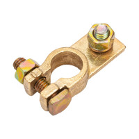 Клеммы АКБ в комплекте StartVOLT латунь, винт и гайка 8мм SBT 003